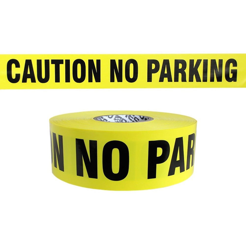 Ateret Caution No Parking Tape 3 Pack 3 Inch X 1000 Feet Hazard Safety Tape Construction Tape For Dangerhazardous Area Ideal