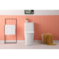 Winslet One-Piece Floor Square Toilet 27X14X31 In White