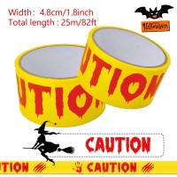 Halloween Decorations 2In X 82Ft Halloween Decorations Indoor Caution Warningtape For Halloween Decor Spooky Outside Safety Bar