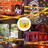 Halloween Decorations 2In X 82Ft Halloween Decorations Indoor Caution Warningtape For Halloween Decor Spooky Outside Safety Bar