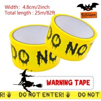 Halloween Decorations 2In X 82Ft Halloween Decorations Outdoor Scary Do Not Enter Halloween Decor Warning Diy Tape For Spook