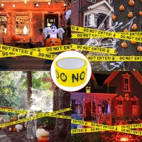 Halloween Decorations 2In X 82Ft Halloween Decorations Outdoor Scary Do Not Enter Halloween Decor Warning Diy Tape For Spook