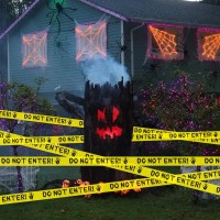 Halloween Decorations 2In X 82Ft Halloween Decorations Outdoor Scary Do Not Enter Halloween Decor Warning Diy Tape For Spook