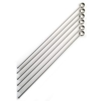 Norpro 14Inch Stainless Steel Skewers Set Of 6 Silver