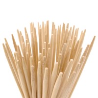 Bamboomn 65 Inch 5Mm Thick Semi Point Food Caramel Candy Apple Corn Dog Garden Bamboo Skewers 100 Pieces