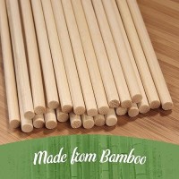 Bamboomn 5Mm Semipoint Candy Apple Bamboo Skewers 55 14Cm 100 Pieces