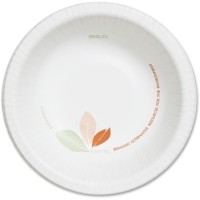 Bare Heavyweight Paper Dinnerware Bowls Microwave Safe Paper Body 500 Carton