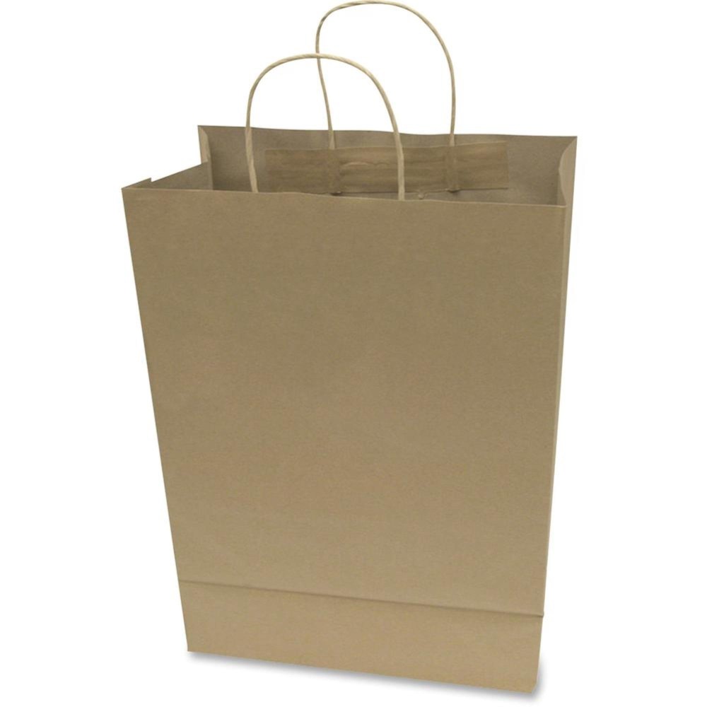 Cosco Premium Large Brown Paper Shopping Bags 12 Width X 17 Length Kraft Paper 50Box Shopping