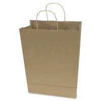 Cosco Premium Large Brown Paper Shopping Bags 12 Width X 17 Length Kraft Paper 50Box Shopping