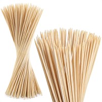 100Pcs Wooden Skewers Grilling Supplies 16 Inch Bamboo Marshmallow Roasting Sticks Smores Party Decorations Skewers For Smores