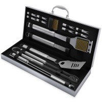 Bbq Grill Accessories 16Pc Kitchen Utensils Set Barbecue Tool Kit For Anniversary Birt