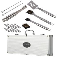 Bbq Grill Accessories ? 16Pc Kitchen Utensils Set ? Barbecue Tool Kit For Anniversary Birt