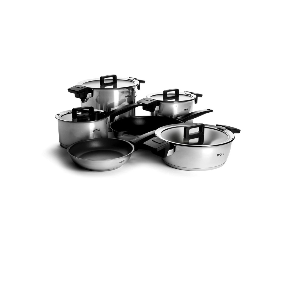 Wool Ncset002 Concept 6 Piece Pan Set Made Of Stainless Steel For Induction Includes 1 X 520Nc1 X 528Nc1 X 918Nc1 X 120Nc1 X