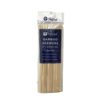 Kingseal Natural Bamboo Wood Grilling Skewers 8 Inches X 25Mm Diamter For Shish Kebabs Bbq And Fruit Arrangements Bulk Pac