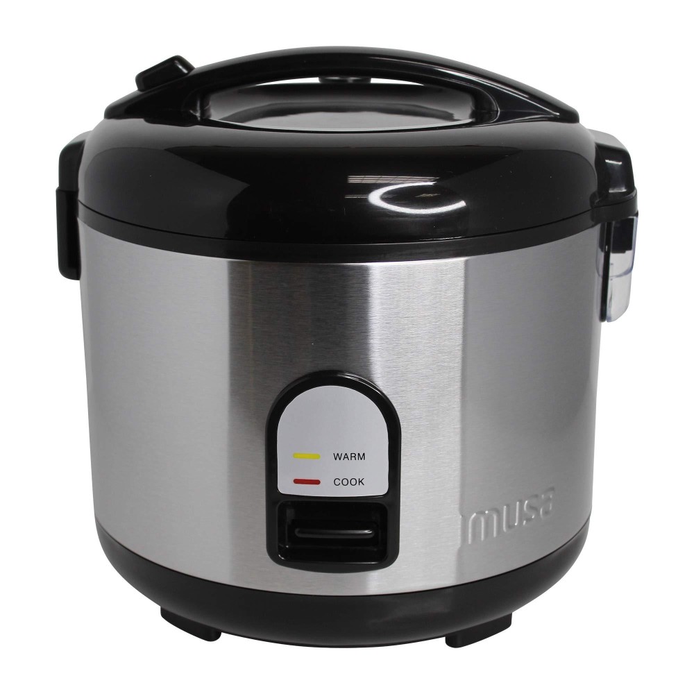 Imusa Usa Gau00028 Electric Rice Cooker 10Cup Uncooked Rice 20Cup Cooked Rice Stainless Steel