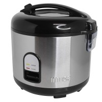 Imusa Usa Gau00028 Electric Rice Cooker 10Cup Uncooked Rice 20Cup Cooked Rice Stainless Steel