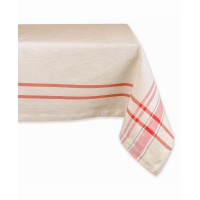 Dii Red French Stripe Tablecloth