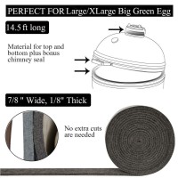 High Temp Grill Gasket Replacement Fit Largexlarge Big Green Egg Bbq Smoker Gasket Preshrunk Accessories Self Stick Felt 14Ft