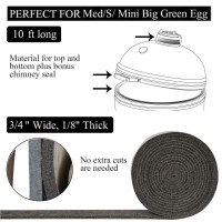 High Temp Grill Gasket Replacement Fit Mediumsmallmini Big Green Egg Bbq Smoker Gasket Preshrunk Accessories Self Stick Felt