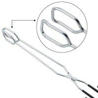 Hinmay Stainless Steel Scissor Tongs 16-Inch Extra Long Grilling Tongs  Set Of 2