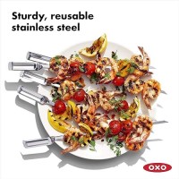 Oxo Good Grips Grilling Tools Stainless Steel Grilling Skewers Set Of 6