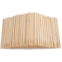 Yesland 1000 Pack Candy Apple Sticks 55 Inch 5Mm Sturdy Bamboo Sticks For Caramel Wooden Skewer Sticks For Bbq Corn Dog C