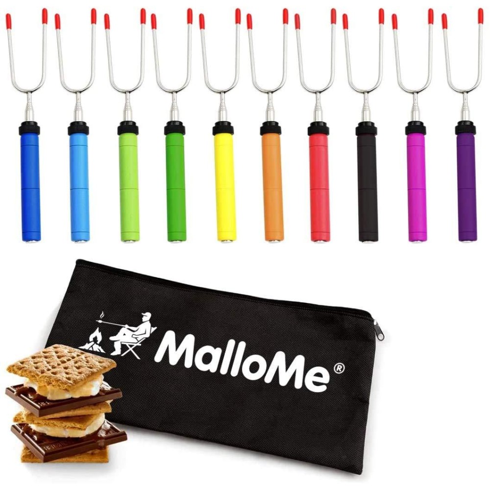 Mallome Marshmallow Roasting Sticks Smores Kit Marshmallows Smores Sticks For Fire Pit Long Camping Campfire Accessories Sm