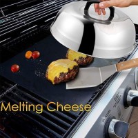 12 Inch Cheese Melting Dome Hasteel Heavy Duty Round Basting Steam Cover Stainless Steel Griddle Grill Accessories For Flat To