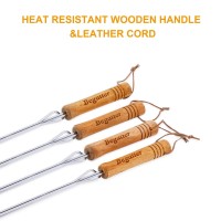 Begatter Marshmallow Roasting Sticks 30 Long Smores Sticks For Fire Pit Heavy Duty Hot Dog Sticks For Campfire Extendable