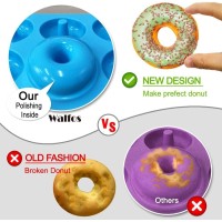 Walfos Full Size Silicone Donut Mold 4 Inch Big Size Silicone Doughnut Pan Set Nonstick Just Pop Out Heat Resistant Bpa F