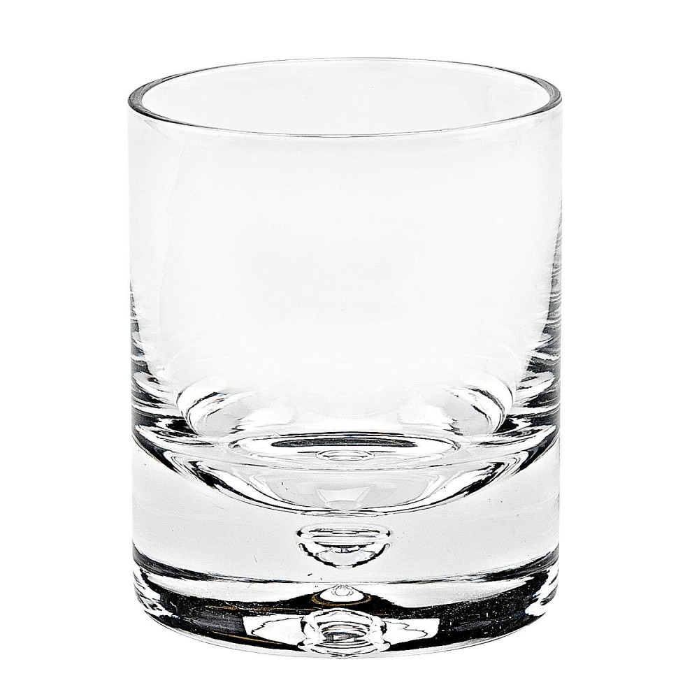 HomeRoots clear 4 pc Set Single Old Fashioned Lead Free crystal Scotch glass - 8 oz