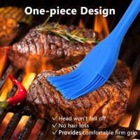 Hhyn Silicone Basting Pastry Brush Set 5 Pack Heat Resistant Spread Oil Butter Sauce For Bbq Grill Barbeque Kitchen Baking Cooki