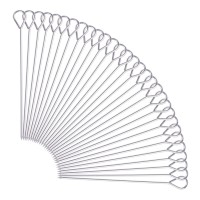 Honshen 30 Pcs 6 Inches Turkey Lacers For Trussing Turkey Stainless Steel Skewers Turkey Pins For Trussing Turkey And Poultry