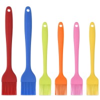 Hhyn Silicone Basting Brush Set 6 Pack Heat Resistant Pastry Brushes Spread Oil Butter Sauce For Bbq Grill Barbeque Kitchen Baki