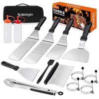 Beichen Griddle Accessories Kit  14 Pcs Stainless Steel Griddle Grill Tools Set Blackstone And Camp Chef  Professional Grill Spatula Set For Men Women Outdoor Bbq And Camping