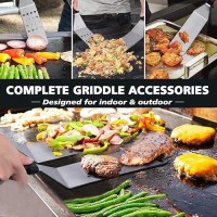 Beichen Griddle Accessories Kit  14 Pcs Stainless Steel Griddle Grill Tools Set Blackstone And Camp Chef  Professional Grill Spatula Set For Men Women Outdoor Bbq And Camping