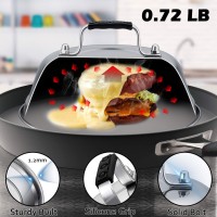 Professional Melting Dome Lid Set Of 3 Leonyo 12 9 Metal Steam Basting Cover For Griddle Grill Top Stainless Steel Griddl