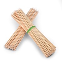 Minisland Premium 12 Inch Bamboo Wooden Skewers For Kabobs 4Mm Thick Round Bbq Heavy Food Sticks 100 Counts Msl167