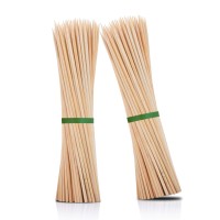 Minisland Premium 10 Inch Bamboo Wooden Skewers For Kabobs 4Mm Thick Round Bbq Heavy Food Sticks 100 Counts Msl166