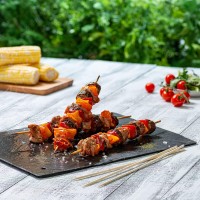 Comfy Package 12 Inch Bamboo Wooden Skewers For Shish Kabob Grilling Fruits Appetizers And Cocktails 100 Count