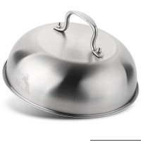 Unco Melting Dome 9 Inch Stainless Steel Cheese Melting Dome Round Basting Cover Grilling Melting Dome Cheese Melting Dom