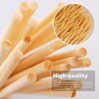 100 Pcs 10 Inch Bamboo Skewers Premium Wooden Skewers Without Splinters Skewers For Grilling Bbq Appetizer Fruit Kabobs