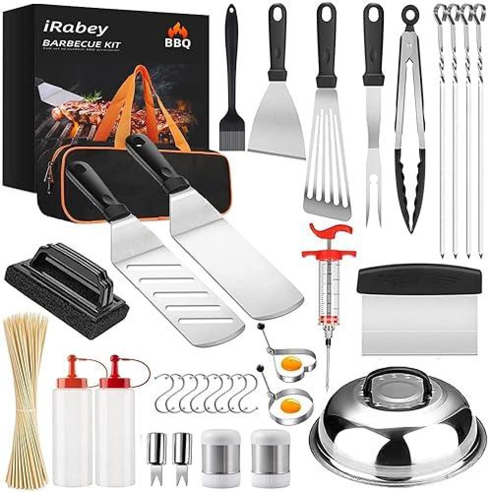 Griddle Accessories Kit 131 Pcs Griddle Grill Tools Set Stainless Steel Grill Bbq Spatula Set Griddle Utensils Kit For Blackst