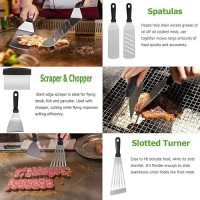 Griddle Accessories Kit 131 Pcs Griddle Grill Tools Set Stainless Steel Grill Bbq Spatula Set Griddle Utensils Kit For Blackst