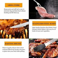 Mujuze Grill Accessories For Outdoor Grill Bbq Grilling Accessories 31Pc Grill Set Gifts For Men Dad Grill Kit Utensils Set St