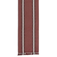 Dii Clay Dobby Striped Fringe Ribbed Table Runner 14X72