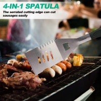 Haushof Large Grill Accessories Heavy Duty Bbq Set Gifts For Menwomen Premium Stainless Steel Spatula Fork Tongs 16516