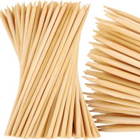 Mallome Bamboo Skewers 6 Inch 100 Pack Smores Sticks 4Mm Thick Wooden Skewers For Appetizers Wood Bamboo Sticks For Crafts