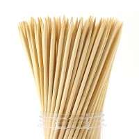 Natural Bamboo Skewers 10 200 Pcs For Bbq Appetiser Fruit Cocktail Kabob Chocolate Fountain Grilling Barbecue Kitchen Craft