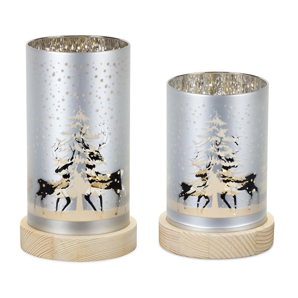 LED Woodland Luminary Set of 2